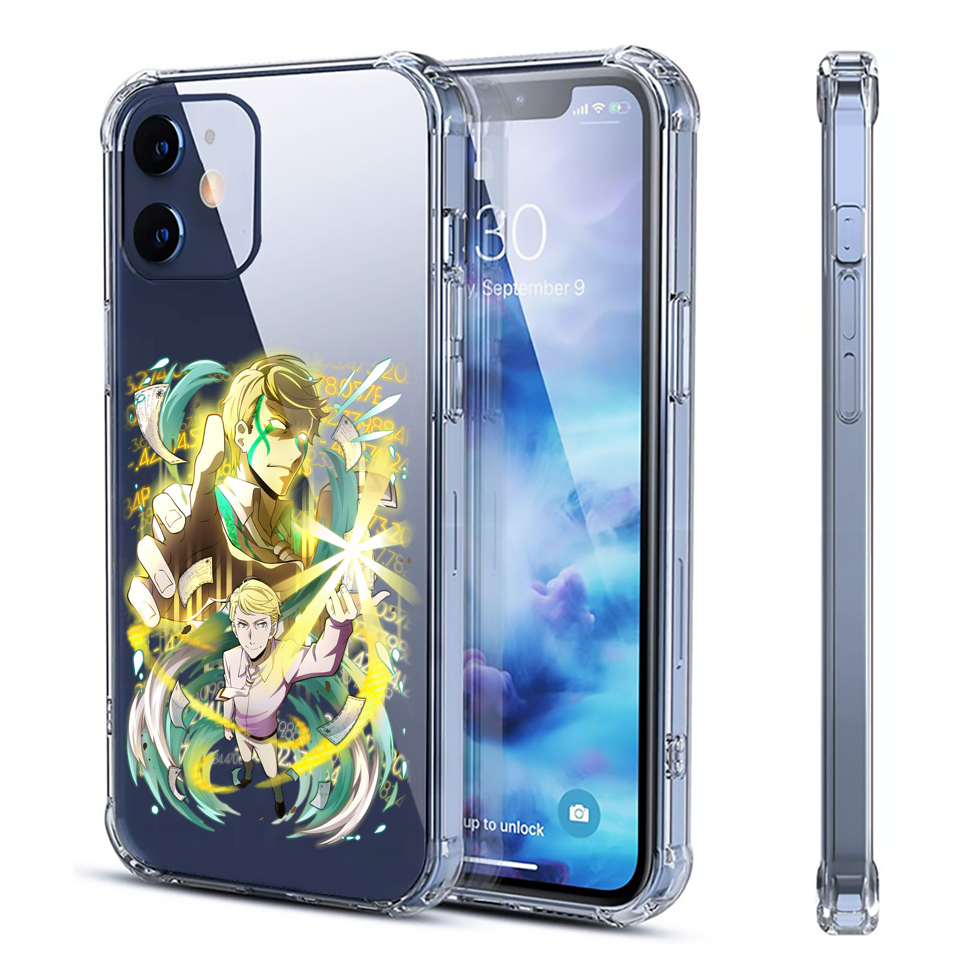 （画像用） 文豪ストレイドッグス Bungo Stray Dogs 【iPhone 12シリーズ対応】透明スマホケース（クリアソフトケース）